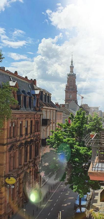 Sonniges Zimmer Mit Balkon Im Herzen Mannheims Bagian luar foto