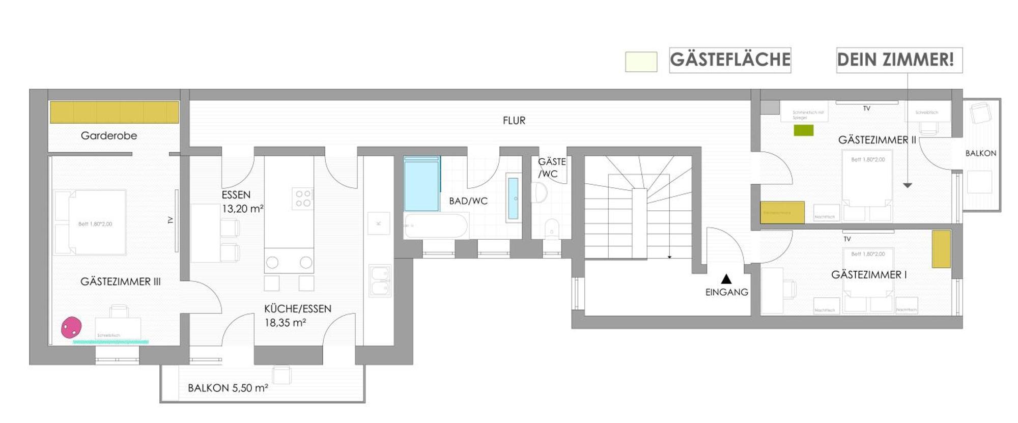 Sonniges Zimmer Mit Balkon Im Herzen Mannheims Bagian luar foto